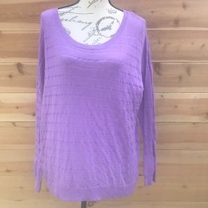 Lane Bryant Striped Sheer Lightweight knit Sweater Top 28/20